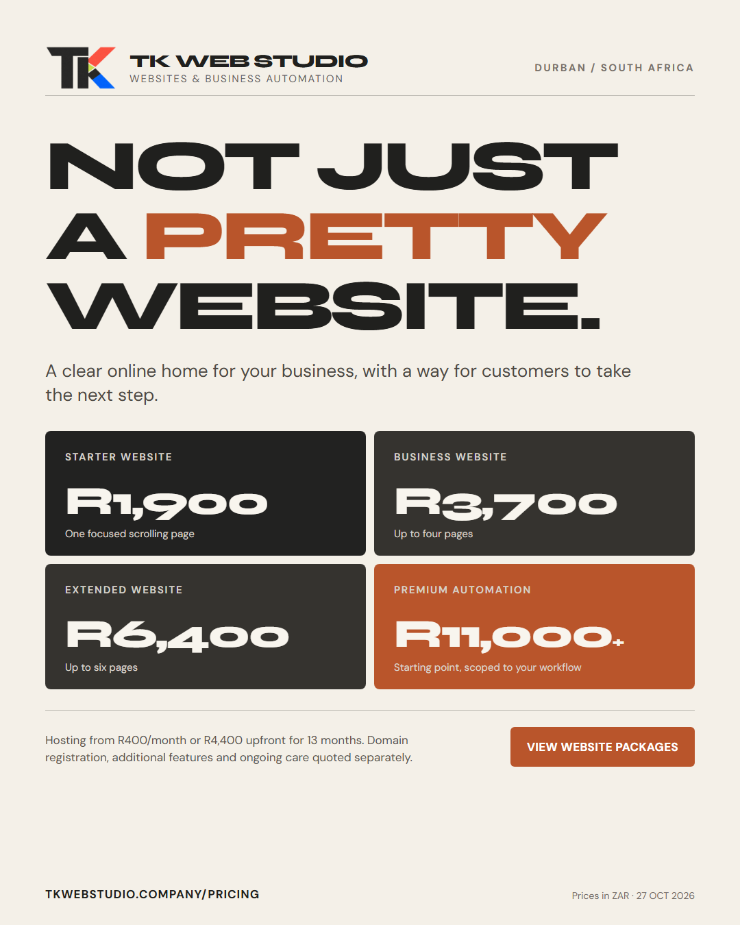TK Web Studio prices